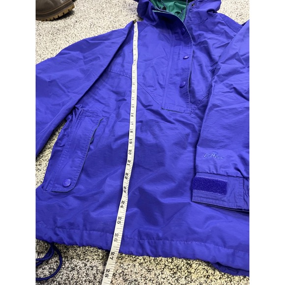 Vintage 90s East West Sports Anorak Windbreaker Purple Teal Mens M - Picture 7 of 12